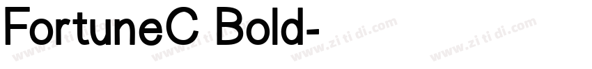 FortuneC Bold字体转换
